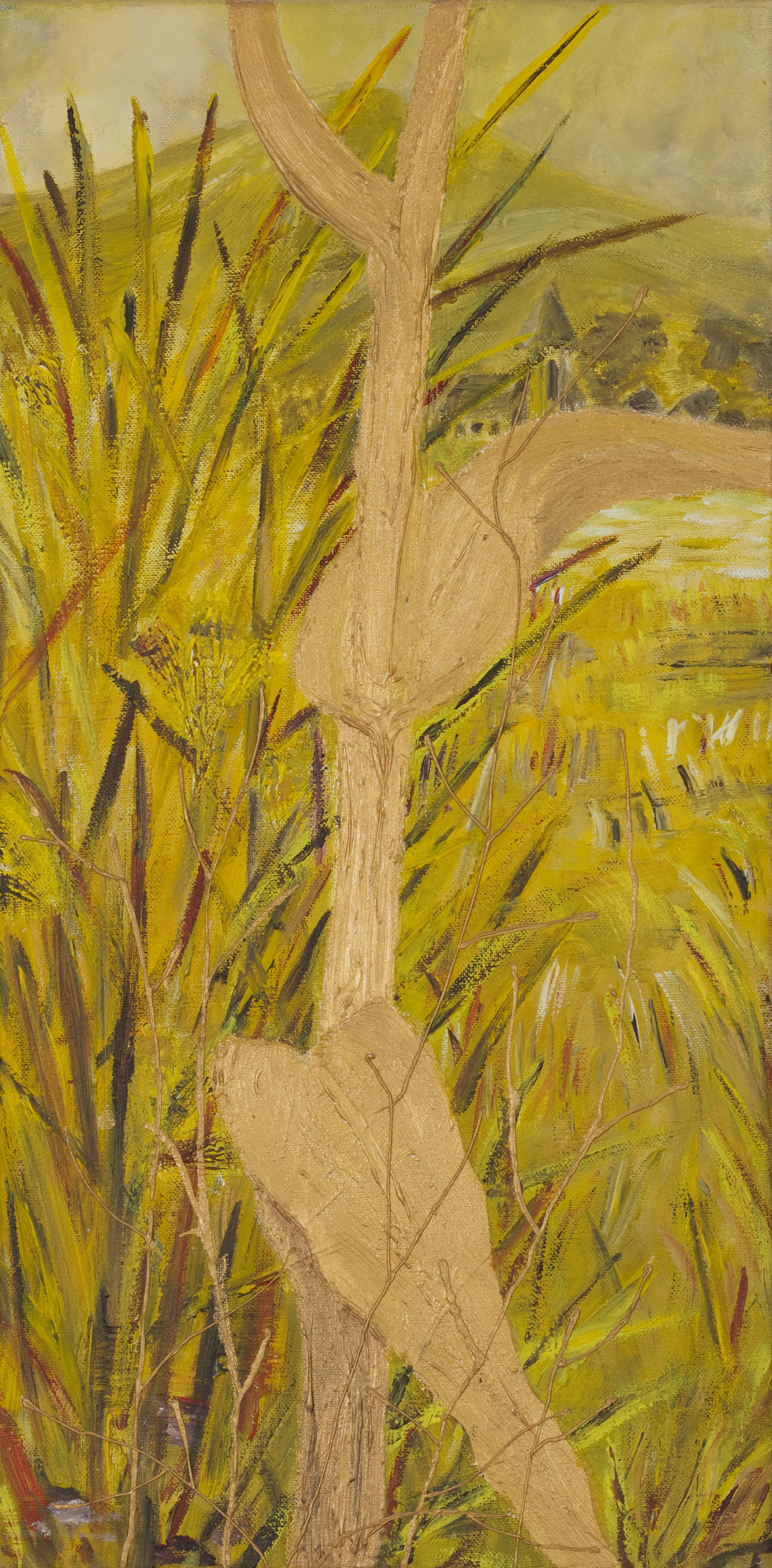Yellow Field by the Village